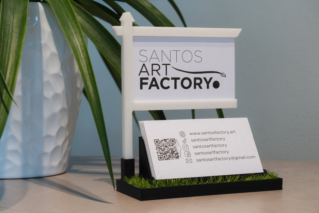 Real Estate Themed Business Card Holder