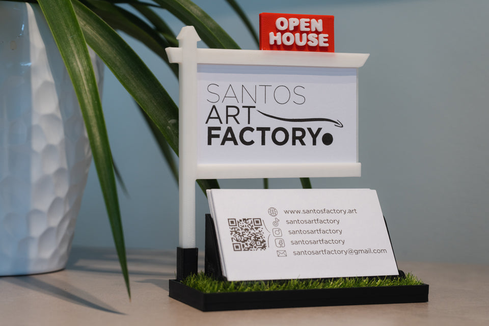 Real Estate Themed Business Card Holder