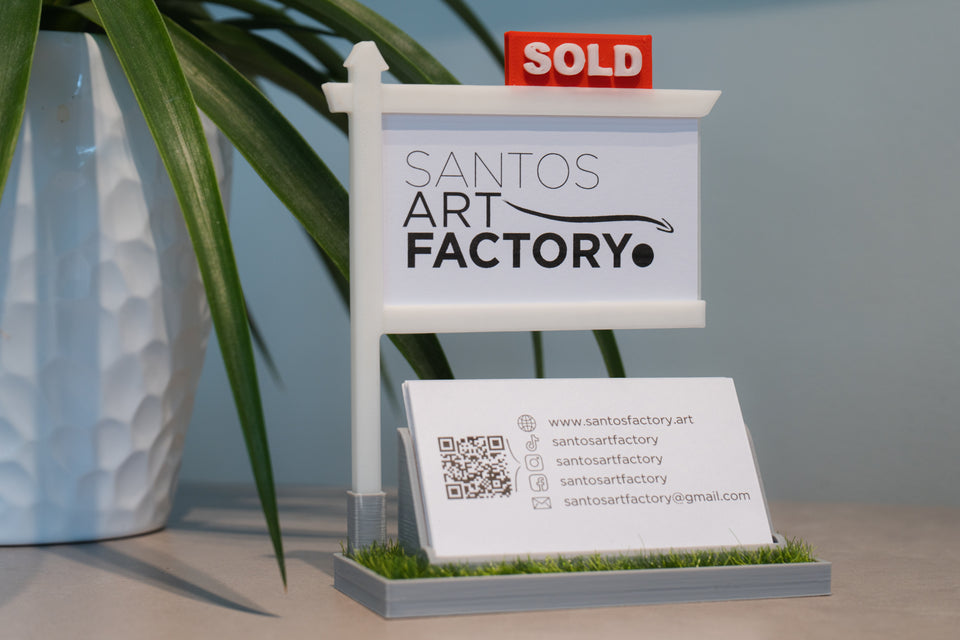 Real Estate Themed Business Card Holder