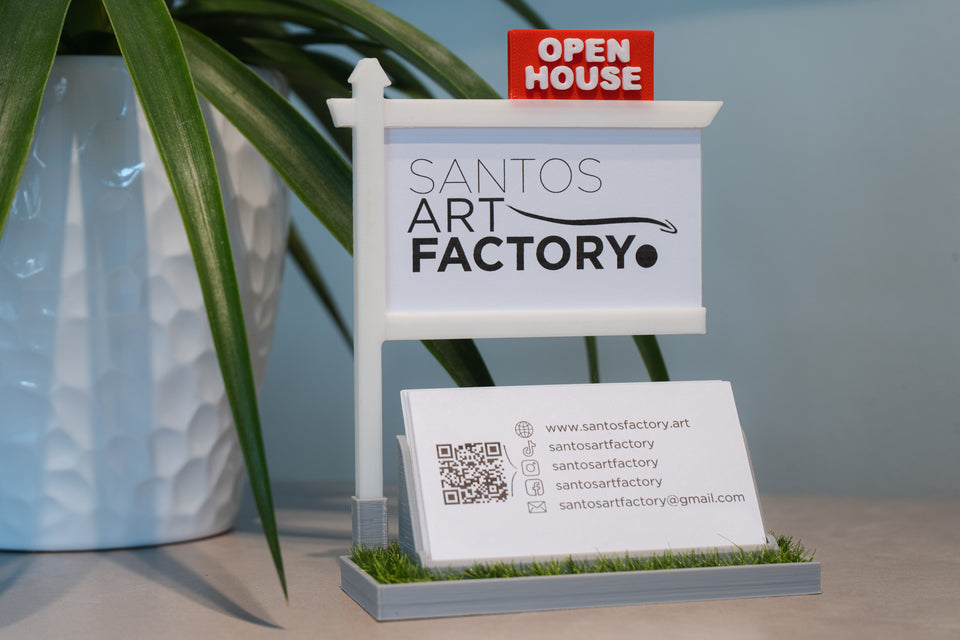 Real Estate Themed Business Card Holder